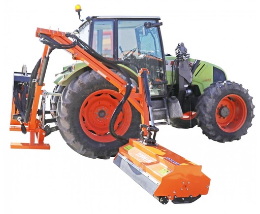 Desbrozadora de martillos con brazo lateral hidráulico supra loire